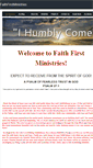 Mobile Screenshot of faithfirstministries.org
