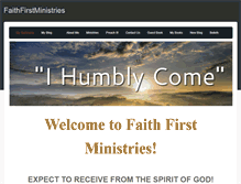 Tablet Screenshot of faithfirstministries.org